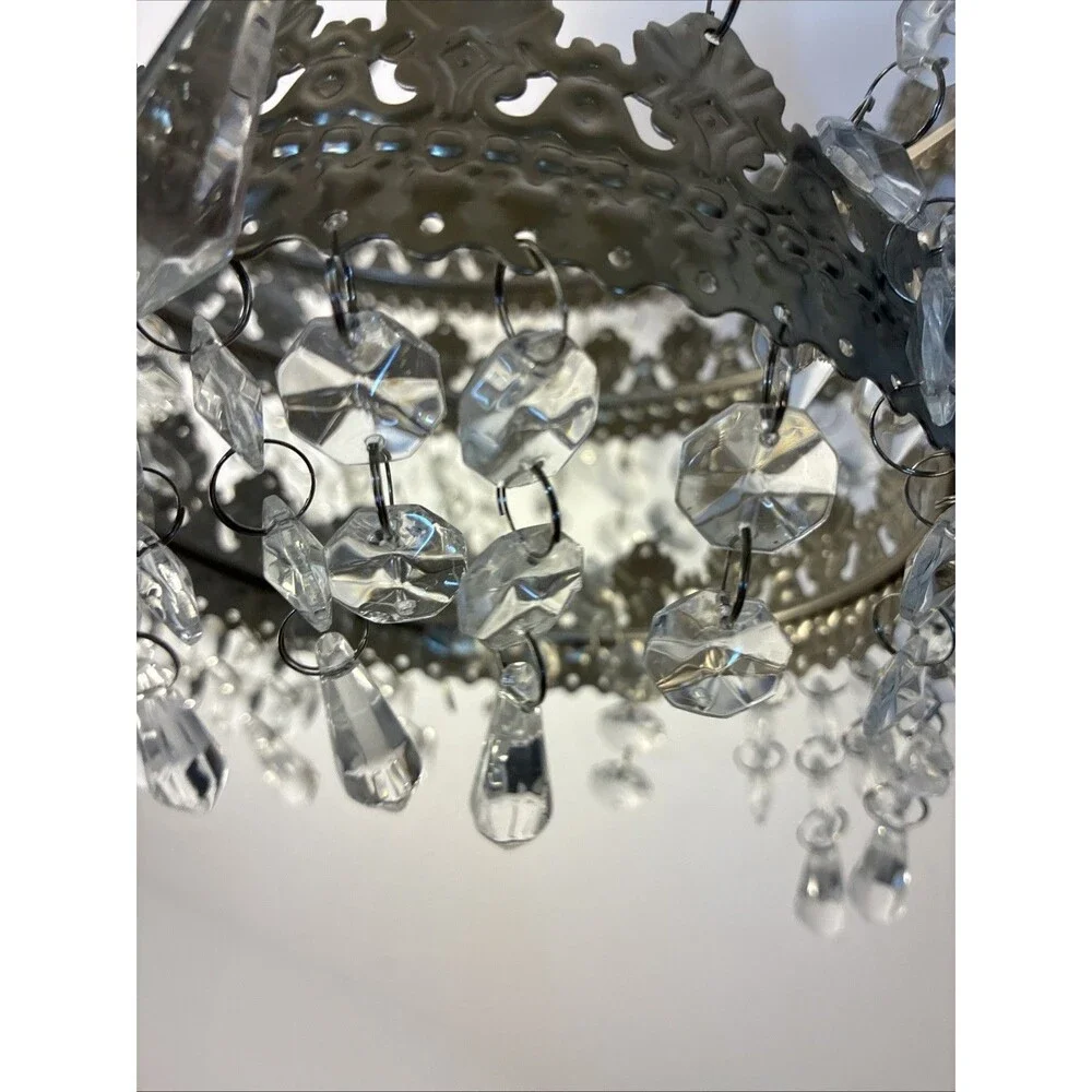 IKEA Rimfrost 3 Tier Chandelier With Corded Socket